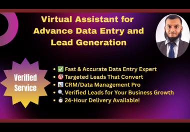 Advanced Data Entry & Targeted Lead Generation for Your Business