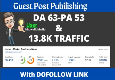 I will publish your guest post on a market & business news site