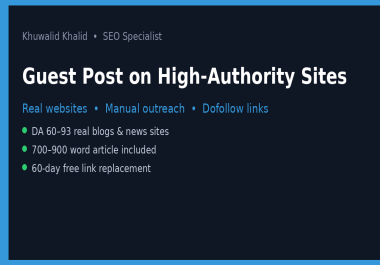 I will publish your guest post on a DA 70+ general news blog