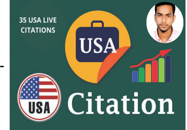 I will list your Business in Top Quality 35 USA Live Local best business listings website