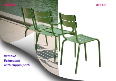 Remove background with clipping path of 10 images in 24 hrs