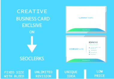 I will design creative and professional Business card for you