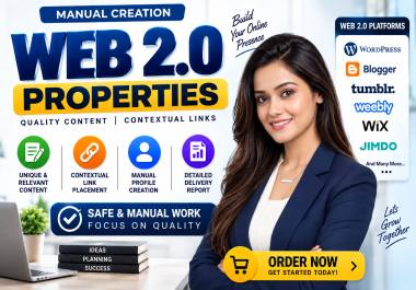 500 Manually Create High Quality Web 2.0 Properties With Unique Content