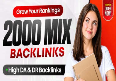 I Will Build 2000 Mixed SEO Backlinks with High DA DR Domains