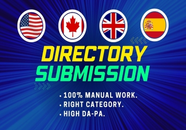 I Will Do 100 High-Quality Manually Directory Submission for Local SEO