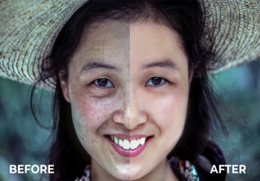 I will do high-end image retouching and editing.
