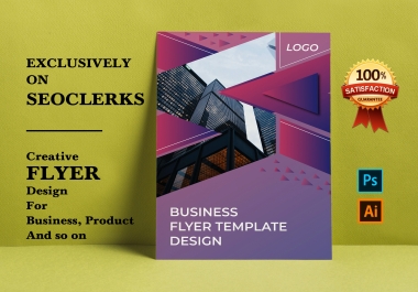 Professional flyer for business,  product,  food and so on