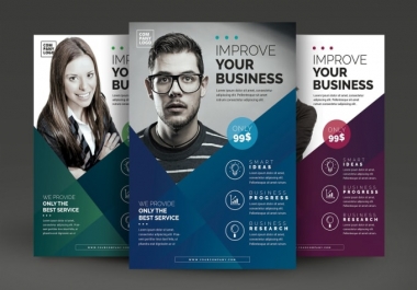 I will design Modern & creative Flyer for corporate,  business & medical