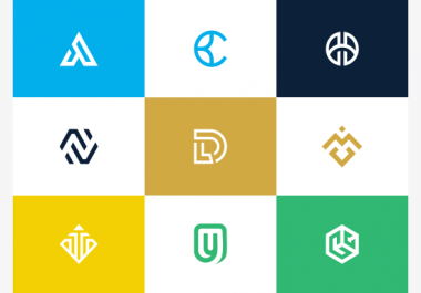 I will design lettermark monogram logo