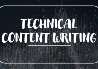 I will do awesome technical writing and research reports