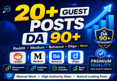 Write And Publish Guest Post On 20+ DA 90+ Websites R...