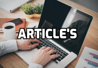 Fast written article's on any topic