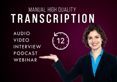 For all your TRANSCRIPTION needs place order below. 8 years experience