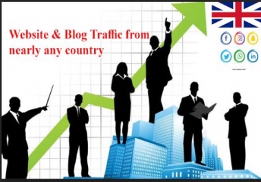 I will send human visits,  traffic from nearly any country
