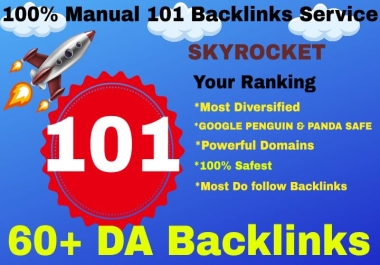 2025 To 2026 Update 100+ UNIQUE Manual High DA 90 plus Dofollow backlinks Increase your Google Rank