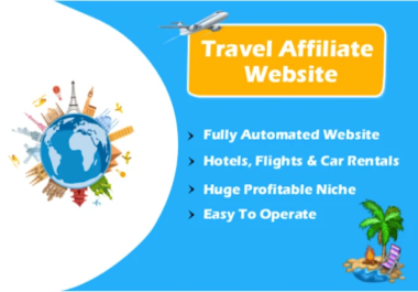 I will create fully automated travel website for income source