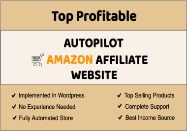 I will design fully automated affiliate store website for income source