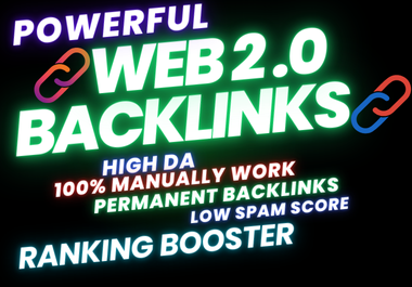 WEB 2.0 backlink 70 high authority powerful permanent linkbuilding SEO backlinks google ranking