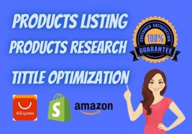I will do 35 shopify product listing data entry