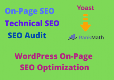I will do WordPress on-page SEO by rank math,  yoast with schema markup