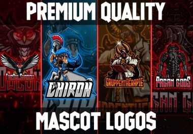 I will design a unique sports,  mascot,  esports and gaming logo
