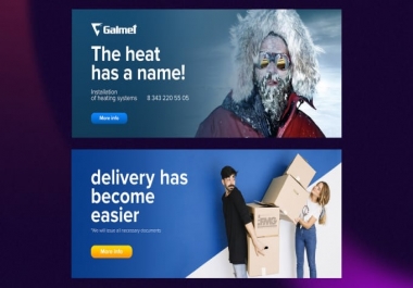 I will design professional web banner,  slider,  fb ad,  flyer
