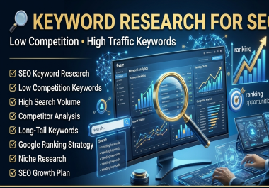 20 Unique Golden SEO Keyword Research - High Ranking Low Competition Keywords