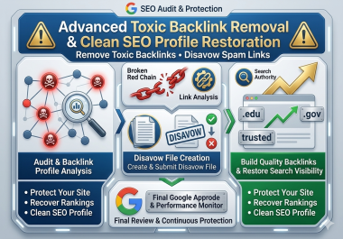 SEO Backlink Audit & Toxic Link Removal Google disavow spam link submit