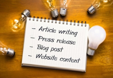 I will write high quality content article
