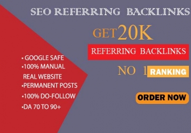 Provide referring domain backlinks for seo ranking