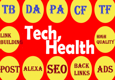 Best offer on 2021 - Write and Publish Guest Post on Tech or Health or Fashion or Business Blogs