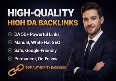 I will create 65 high quality high DA dofollow backlinks for off page seo