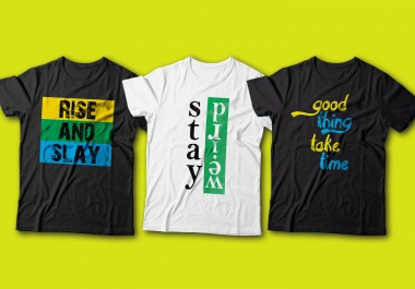 I will Do Professional creative typography t shirt design in 24 hours