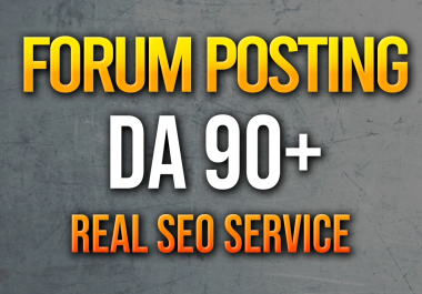 I will do 20 manual unique forum posting Quality SEO backlinks