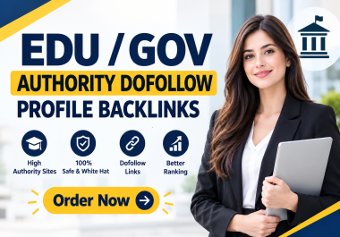 I will Make 10 edu gov authority dofollow profile backlinks