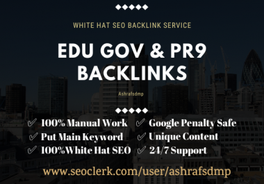 I will create edu gov backlinks to boost your website
