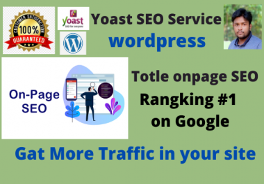 I will do wordpress onpage yoast SEO