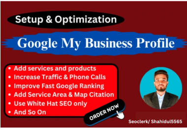 I will optimize Google My Business profile for local SEO and GMB 3 pack ranking