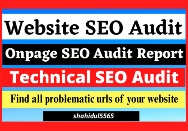 I will do SEO Audit and Ranking Improvement for your website