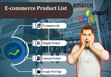I will do bulk product listing on ebay,  amazon,  walmart,  shopify