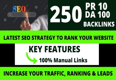 Permanent 250 powerful SEO,  Backlink, PBN High-Quality Web2.0 Backlinks