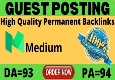 Google indexable guest post on Medium DA93 PA94