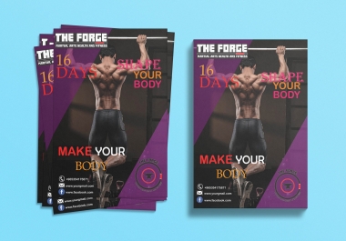 I will do professional Flyer,  Brochure and Poster Design