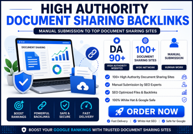 I will do manual 50 PDF,  PPT & Docs submissions to high authority sites