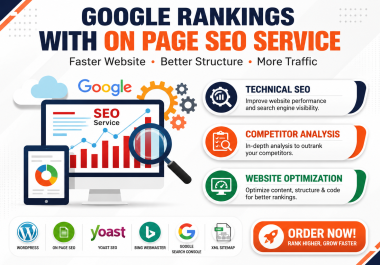 I Will Do PRO On-Site & On-Page SEO Optimization for Google Top Ranking