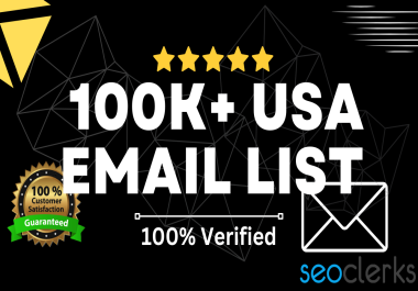 Provide you 100k+ USA Verified Email List for Email Campaign