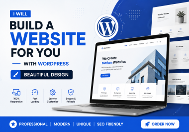 I will build an Amazing WORDPRESS WEBSITE for your BUSINESS