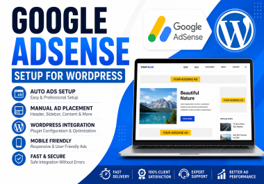 I Will Add Google AdSense Ads To WordPress Website Professionally
