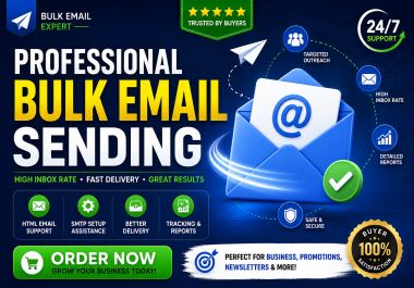 I Will Send Targeted Bulk Emails for Business Promotion