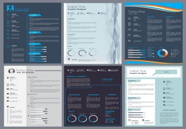 I will do professional resume writing and CV design services